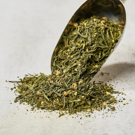 Green tea flavored with Buntan crop - 40g