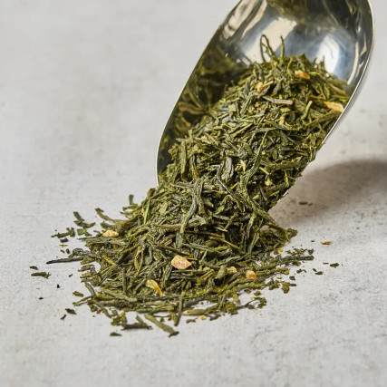 Ceai verde aromatizat cu cetățenii citrice Kabosu - 40g