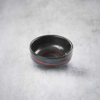 Coupelle noire mat à mise en bouche ou tsukemono