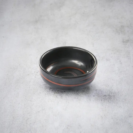 Coupelle noire mat à mise en bouche ou tsukemono