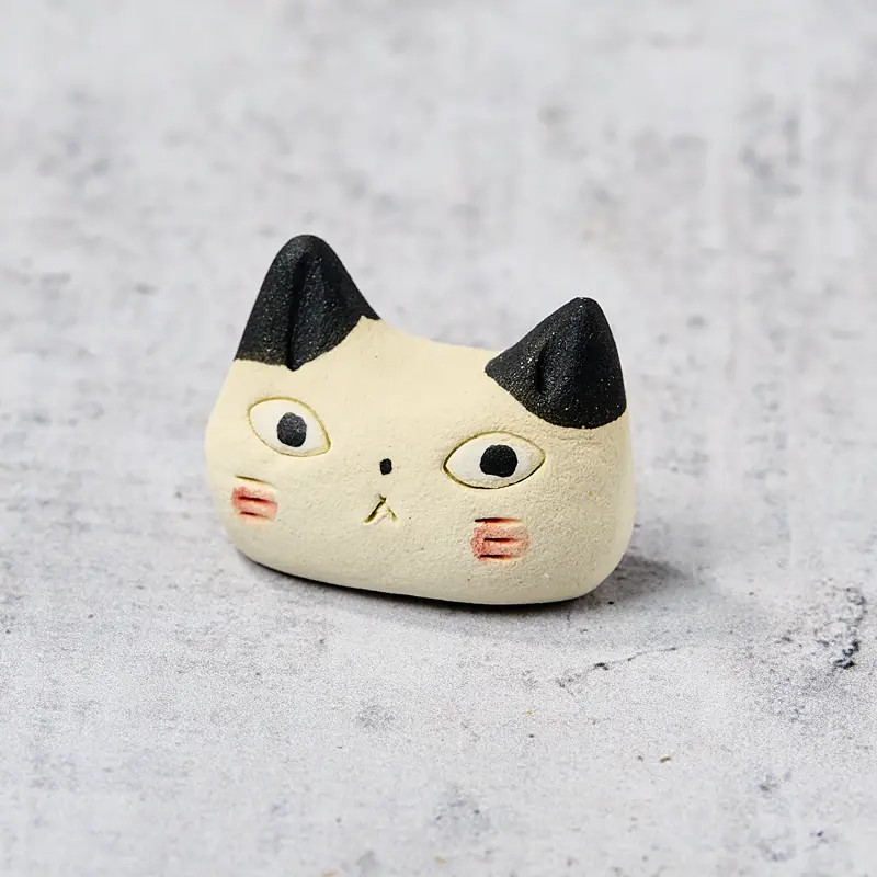 Ruhen Baguettes Weißer Katzenkopf 3x2,5 cm Ruhen Baguettes Weißer Katzenkopf 3x2,5 cm