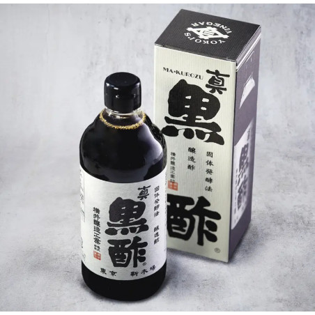 Vinagre de arroz preto e trigo makkurozu