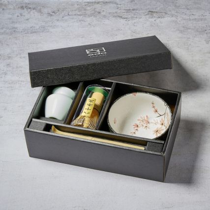 Matcha Chá Serviço De Maple Folhas - Feito no Japão
