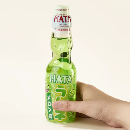 Λεμονάδα Hata Ramune Αυθεντική γεύση πεπόνι 200 ml