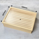 Caja de madera de Sushi Neda de Hinoki, L, 445 * 327 * 117 Caja de madera de Sushi Neda de Hinoki, L, 445 * 327 * 117