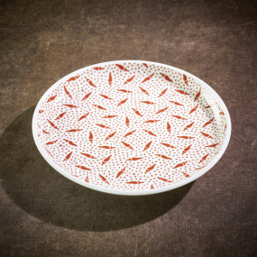 Assiette ronde en porcelaine Nikko