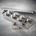 8 Mini rectangular seasoning vat with lid and container 8 Mini rectangular seasoning vat with lid and container