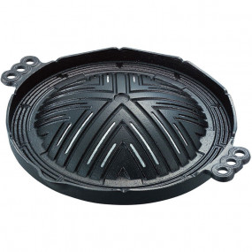 Hole type Genghis Khan barbecue grill plate