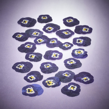 Dried edible viola fowers Flowers & leaves