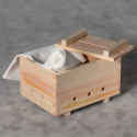 Tryck i tofu eller trä ris av cypress hinoki Tryck i tofu eller trä ris av cypress hinoki