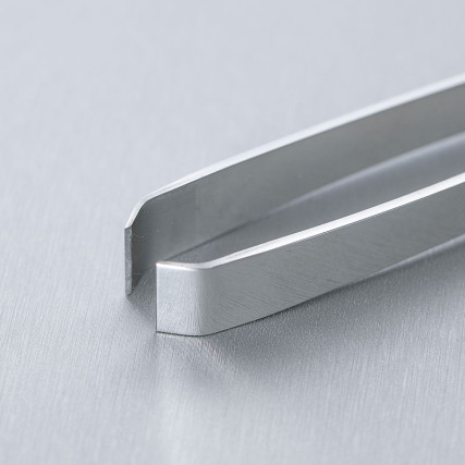 Pince à arêtes, inox, embout courbé 117x13mm