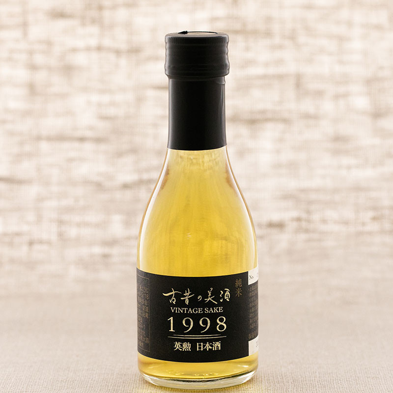 Saké Eikun Junmai, vintage 1998, flacon 180 ml, vol. 19% 