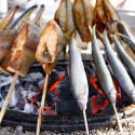 Robatayaki table barbecue Robatayaki table barbecue