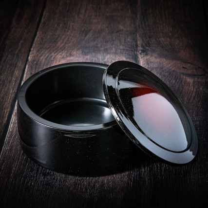 Récipient donburi couleur noir et rouge, Ø 165 mm, hauteur 80 mm