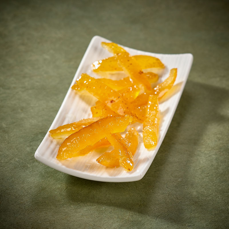 Candied yuzu orangettes in sirup Japanese fruits