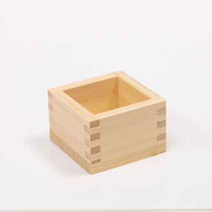 Récipient à saké Masu 1go en bois de Hinoki
