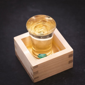 1go Hinoki wood sake Masu container