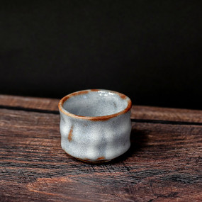 Grey sake cup