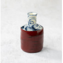 Rare fiole à saké Tokkuri artisanale, pour saké froid ou chaud Rare fiole à saké Tokkuri artisanale, pour saké froid ou chaud