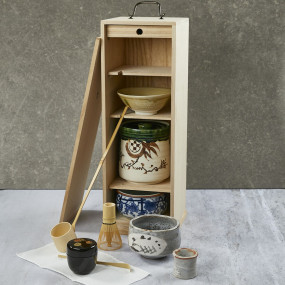 Coffret luxueux "tout essentiel pour confectionner son thé matcha" Vaisselle japonaise