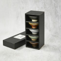 Coffret de 5 coupelles à saké, sakazuki plates Coffret de 5 coupelles à saké, sakazuki plates