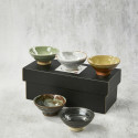 Coffret de 5 coupelles à saké, sakazuki plates Coffret de 5 coupelles à saké, sakazuki plates
