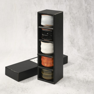 Кутия с 5 чаши в сак, бамбук модел