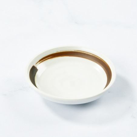 Coupelle à sauce soja design Brown Rush Rokubei