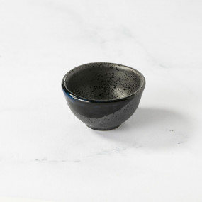 Sake cup with river pattern