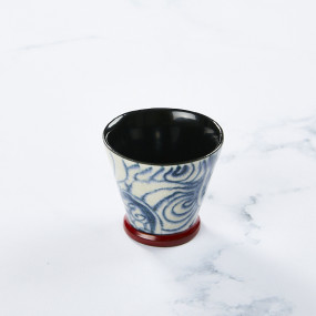 Rare handmade sake glass, for cold or hot sake