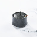 Shichimi-karashi-spices pot, black crystal design
