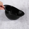 Black rinsing bowl for rice Black rinsing bowl for rice