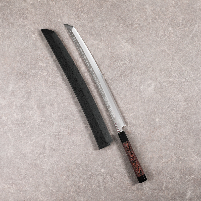 AH60 Rinka Takohiki 390 mm sashimi knife with its cover AH60 Rinka Takohiki 390 mm sashimi knife with its cover