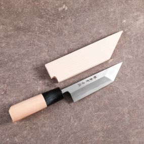 Couteau EDO SAKI Premium droitier à désarêter les anguilles, lame 120 mm et son étui