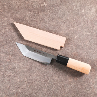 Edo Saki Premium Gaucher Knife för att fördröja ålarna, bladet 120 mm och dess ärende