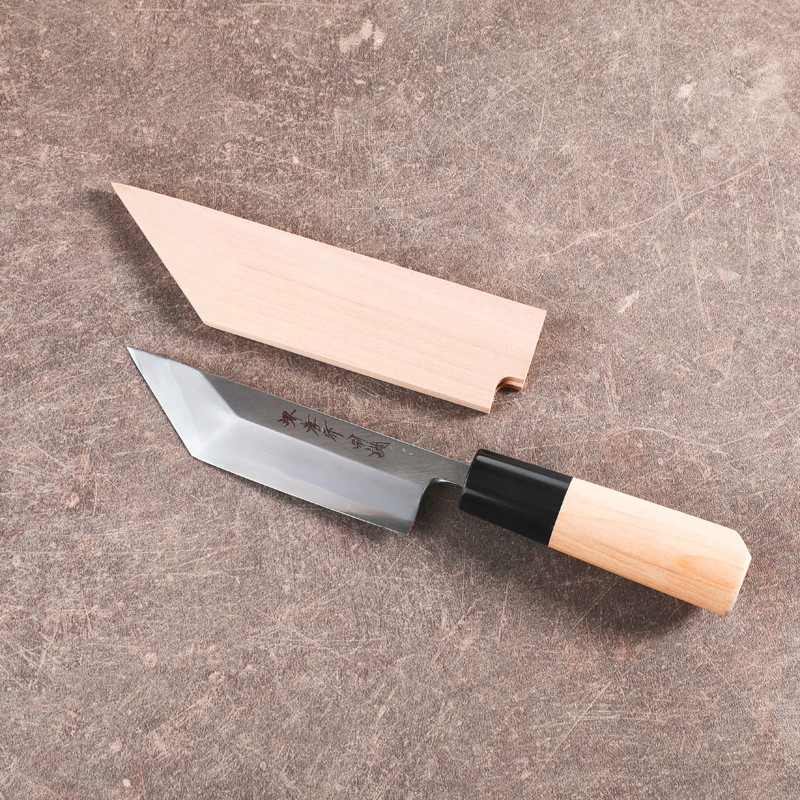 Edo Saki Premium Gaucher veitsi irrottaa ankeriaita, terää 120 mm ja sen tapaus Edo Saki Premium Gaucher veitsi irrottaa ankeriaita, terää 120 mm ja sen tapaus