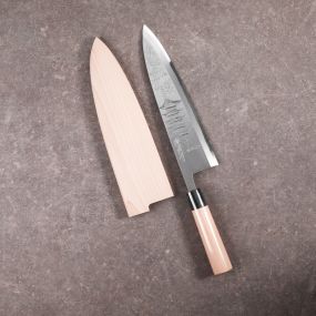 Kasumitogi Deba 300 mm knife, "5-level pagoda", Design by Michiko KUBOTA Kasumi Togi series (traditionnal sharpening method)