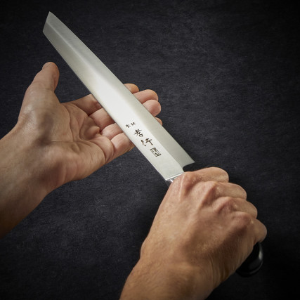 Couteau Grand Chef Kiritsuke Yanagiba à sushi et sashimi lame 260 mm, droitier
