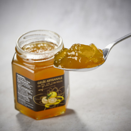 Crafted yuzu jelly Yuzu