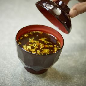 Sopa de miso katsuobushi instantánea de primera calidad, individual