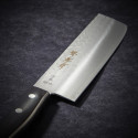 Nakiri-Messer mit Gemüse, Hammerklinge 165 mm