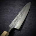 Chef knife Damascus 45 layers hammered blade 240 mm 