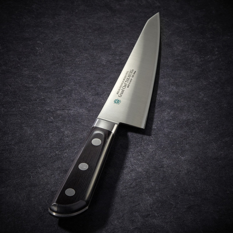 Honesuki Kaku Cuchillo de hueso superior, hoja 150 mm