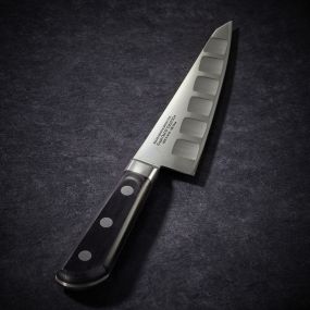 Honesuki Kaku deboning knife, 150 mm honeycombed blade