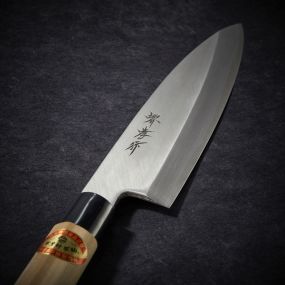 Cuchillo Funayuki Deba para pescado con hoja de 195 mm (para diestros)