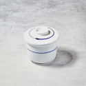 Ciotola a Chawan-Mushi, modello linea blu Ciotola a Chawan-Mushi, modello linea blu