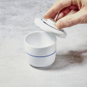 Chawan-mushi bowl, blue line pattern