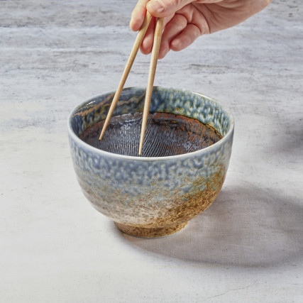 Bowl Soba arba Udon, tradicinė upės dizainas
