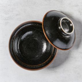 Bol à donburi (unagi, katsu-don), design yuzu-tenmoku Japanese Tableware