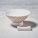 Pair of porcelain rice bowls and chopstick holders Pair of porcelain rice bowls and chopstick holders